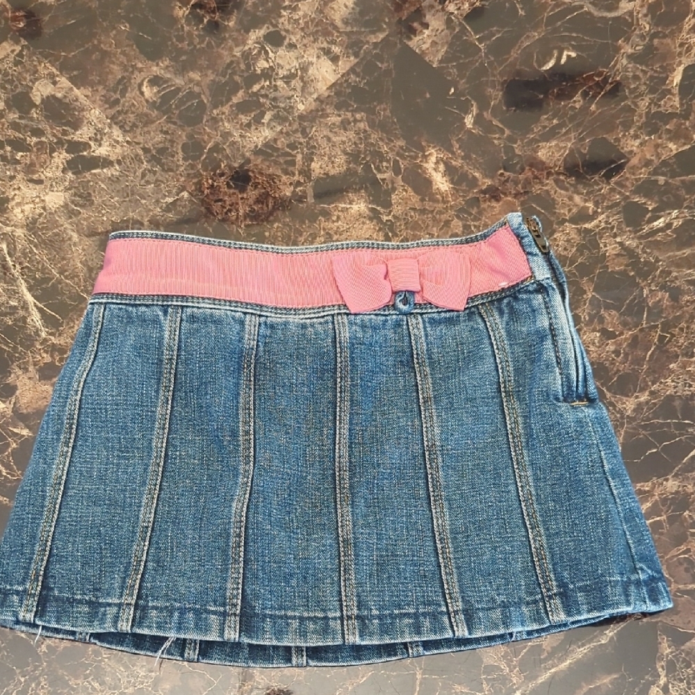 Denim and Pink Women's Skort